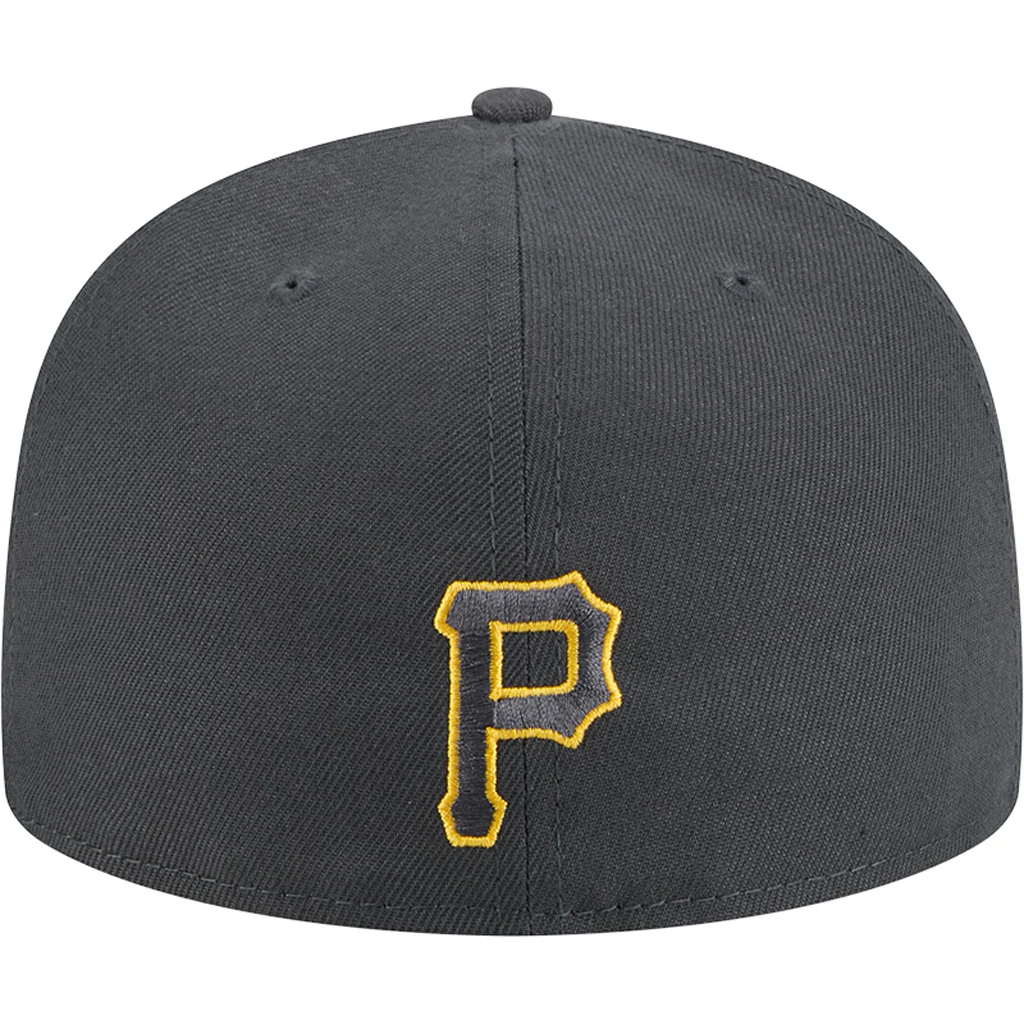 MLB Pittsburgh Pirates New Era City Connect Fan Pack 59FIFTY Fitted Hat - Charcoal - Image 4