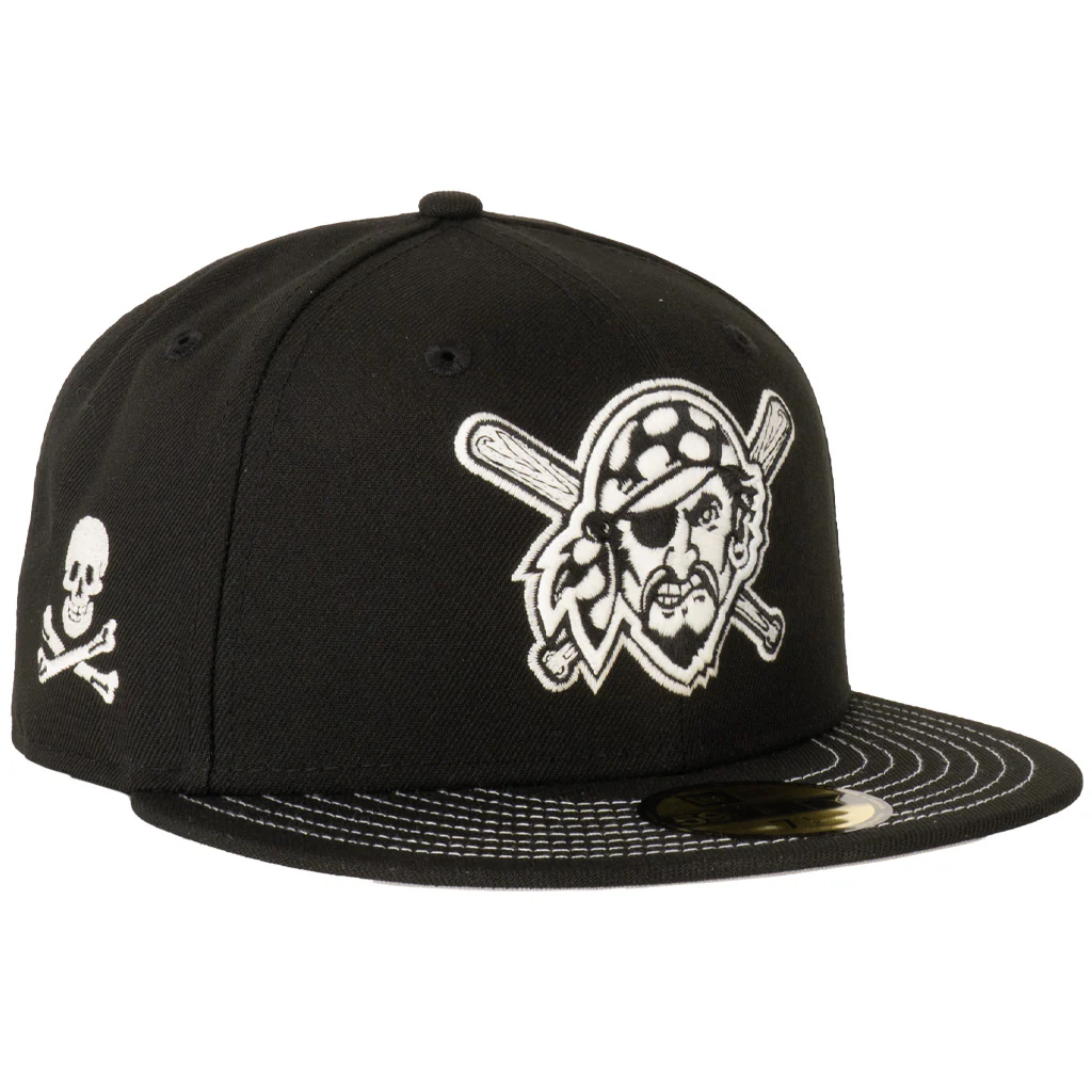 MLB Pittsburgh Pirates New Era Jolly Roger 59FIFTY Fitted Hat - Black