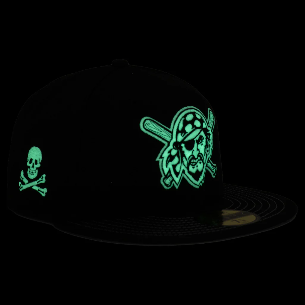 MLB Pittsburgh Pirates New Era Jolly Roger 59FIFTY Fitted Hat - Black - Image 3