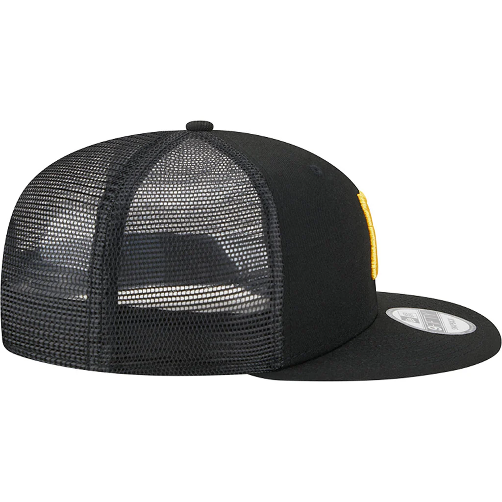 MLB Pittsburgh Pirates New Era OTC Trucker 9FIFTY Snapback Hat - Black - Image 5