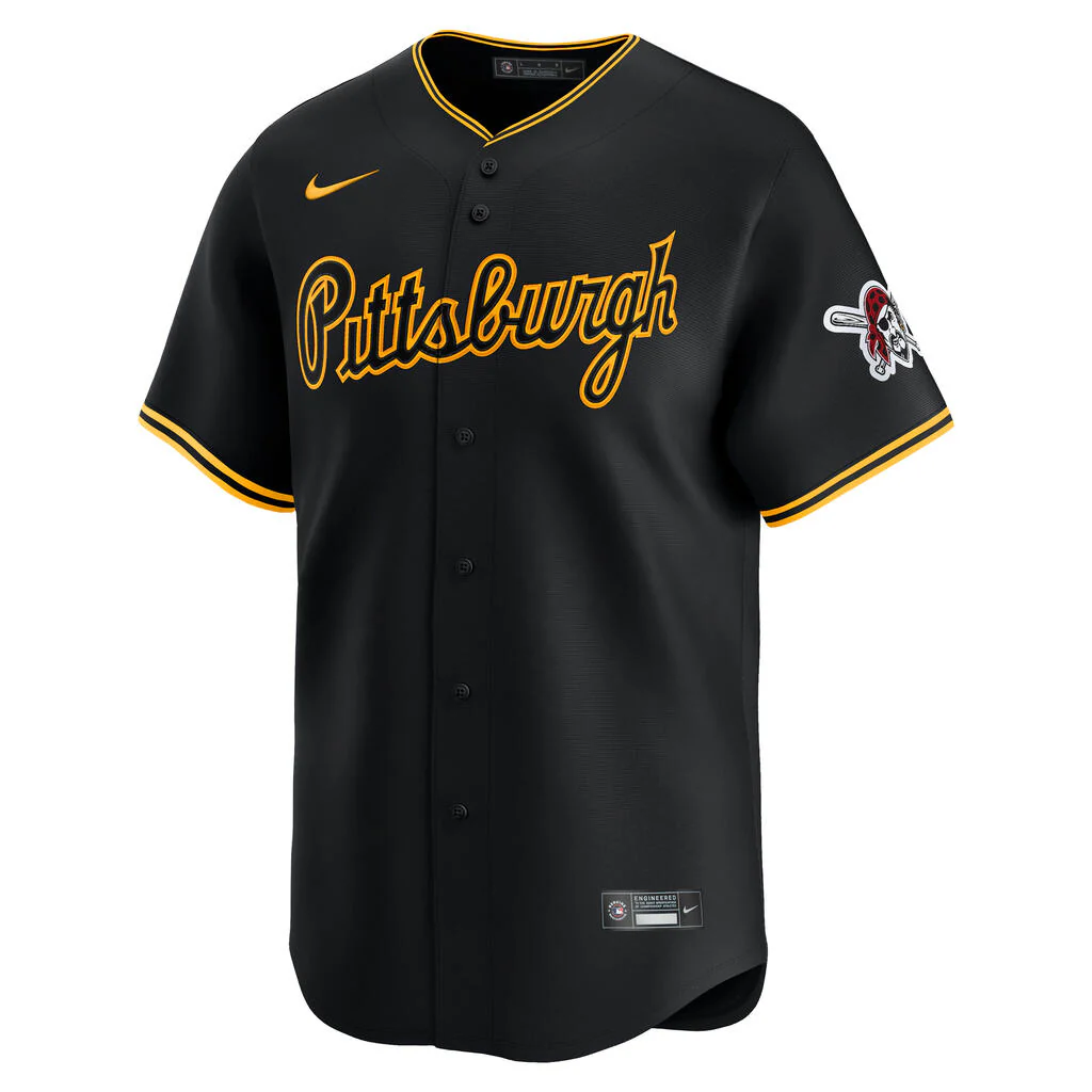 MLB Pittsburgh Pirates Nike Alternate Limited Jersey - Black - Image 2