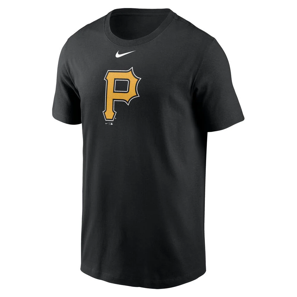 MLB Pittsburgh Pirates Nike FUSE Large Logo T-Shirt - Black - Image 2