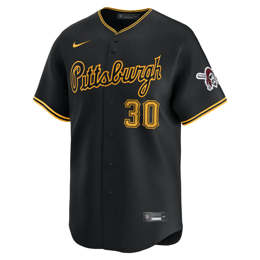 MLB Pittsburgh Pirates Paul Skenes Nike Alternate Limited Jersey - Black - Image 2