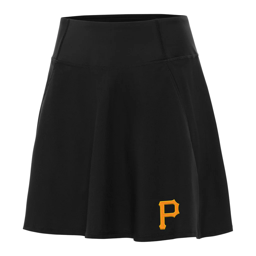 MLB Pittsburgh Pirates Women's Antigua Chip Skort - Black