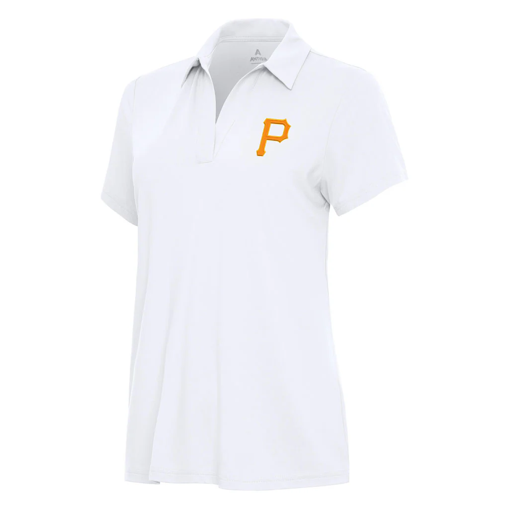 MLB Pittsburgh Pirates Women's Antigua Era Polo - White