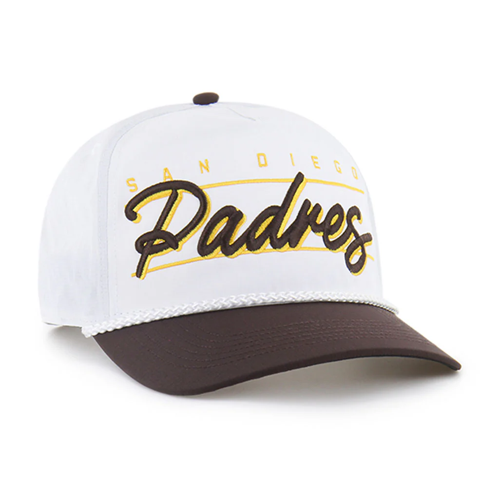 MLB San Diego Padres '47 Condor Two-Tone Hitch Adjustable Hat - White - Image 2