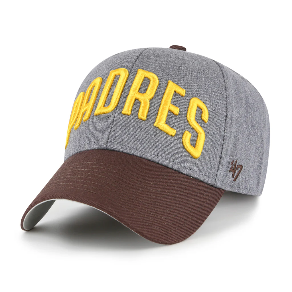 MLB San Diego Padres '47 Granite Script MVP Snapback Hat - Graphite - Image 2