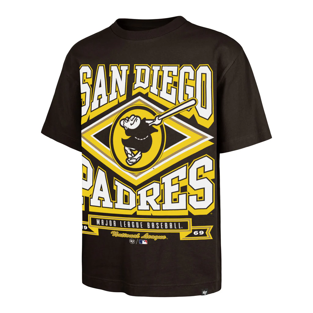 MLB San Diego Padres '47 Heater Foundation T-Shirt - Brown
