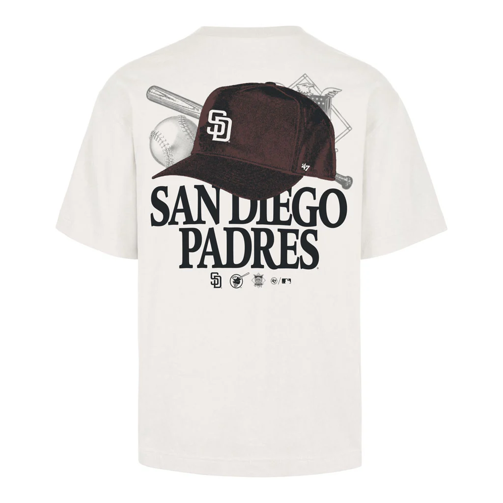 MLB San Diego Padres '47 In The Paper Foundation T-Shirt - Sand - Image 2