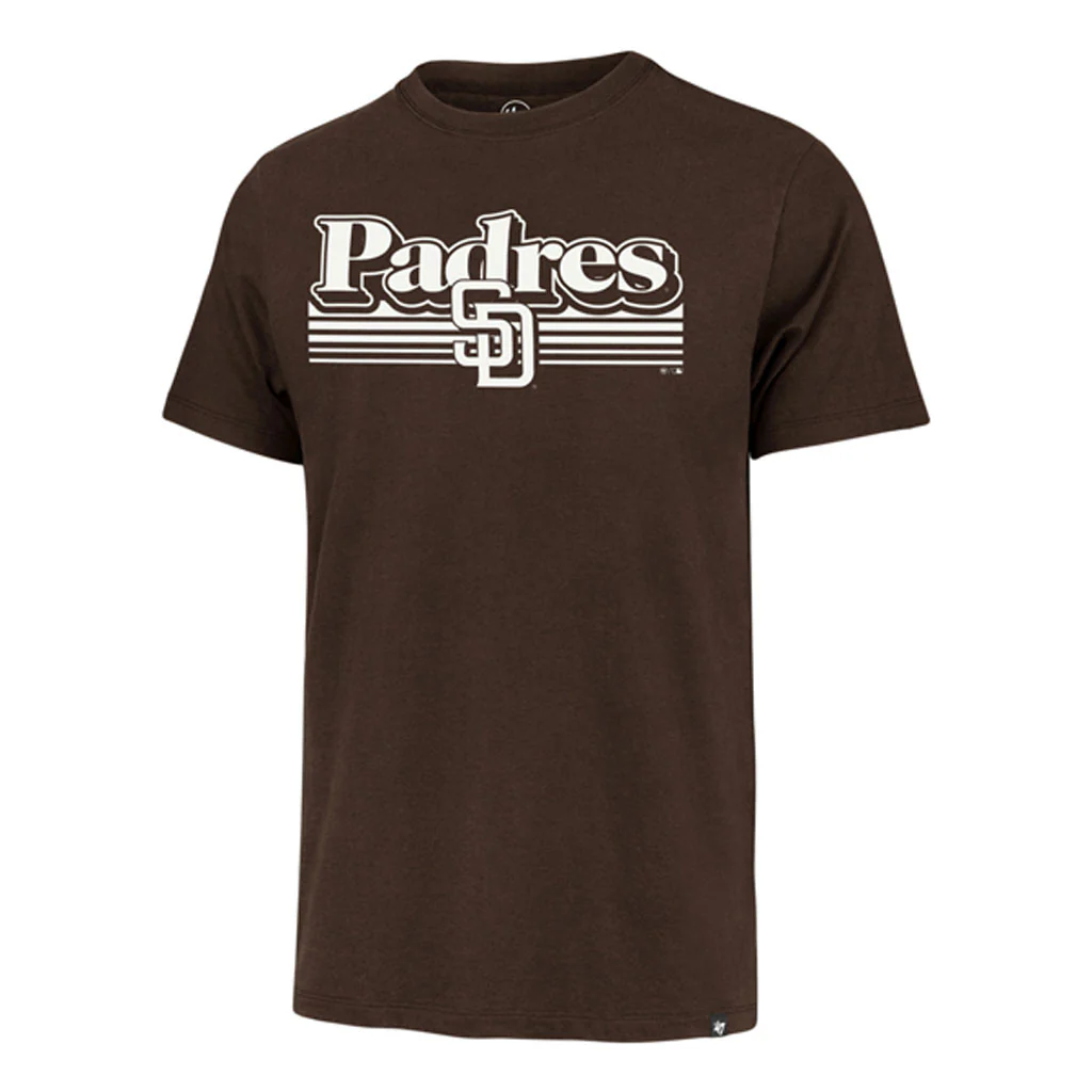 MLB San Diego Padres '47 Script Fade Franklin T-Shirt - Brown