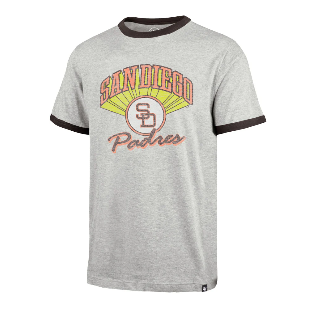MLB San Diego Padres '47 Wax Pack Dalton T-Shirt - Gray - Image 2