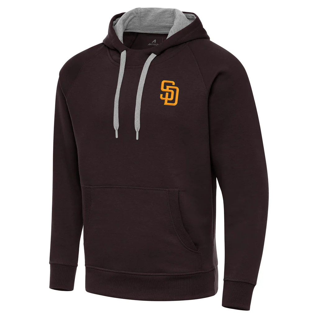 MLB San Diego Padres Antigua Victory Pullover Hoodie - Brown