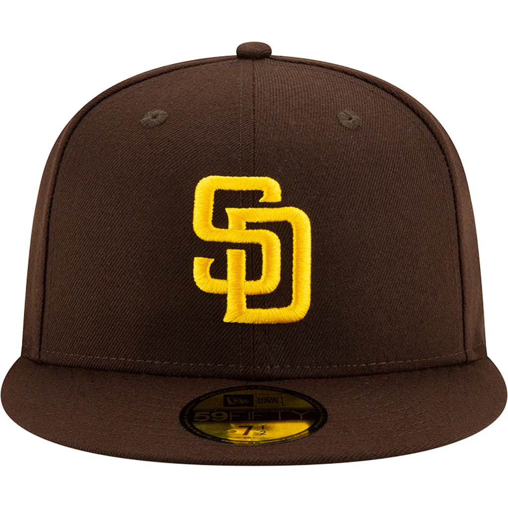 MLB San Diego Padres New Era Authentic Collection Home On-Field 59FIFTY Fitted Hat - Brown - Image 3