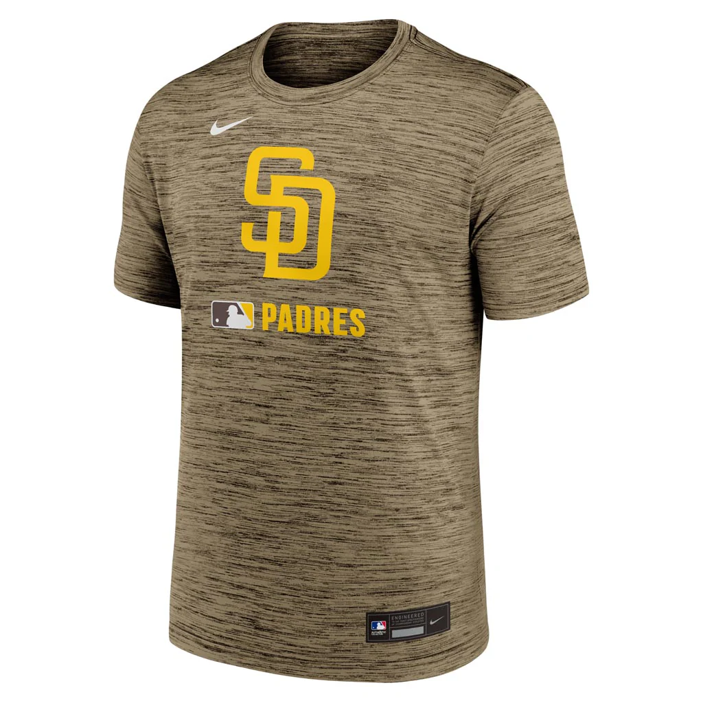MLB San Diego Padres Authentic Collection Velocity T-Shirt - Brown - Image 2