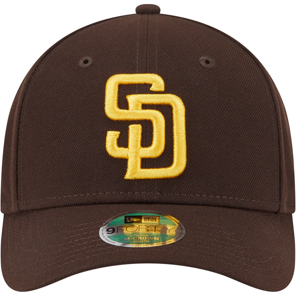 MLB San Diego Padres Youth New Era Game Player Replica 9FORTY M-Crown Hat - Brown - Image 2