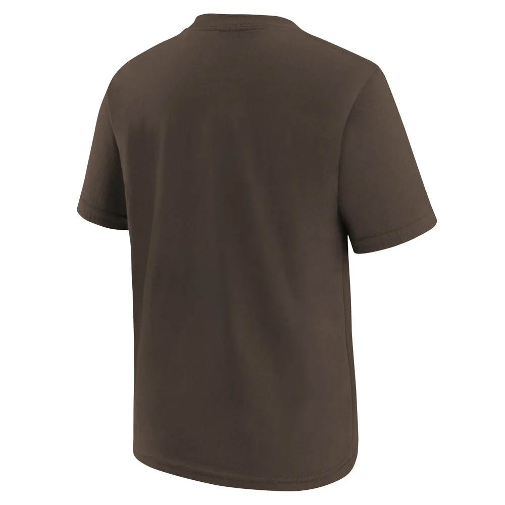 MLB San Diego Padres Kids Nike Large Logo T-Shirt - Brown - Image 2