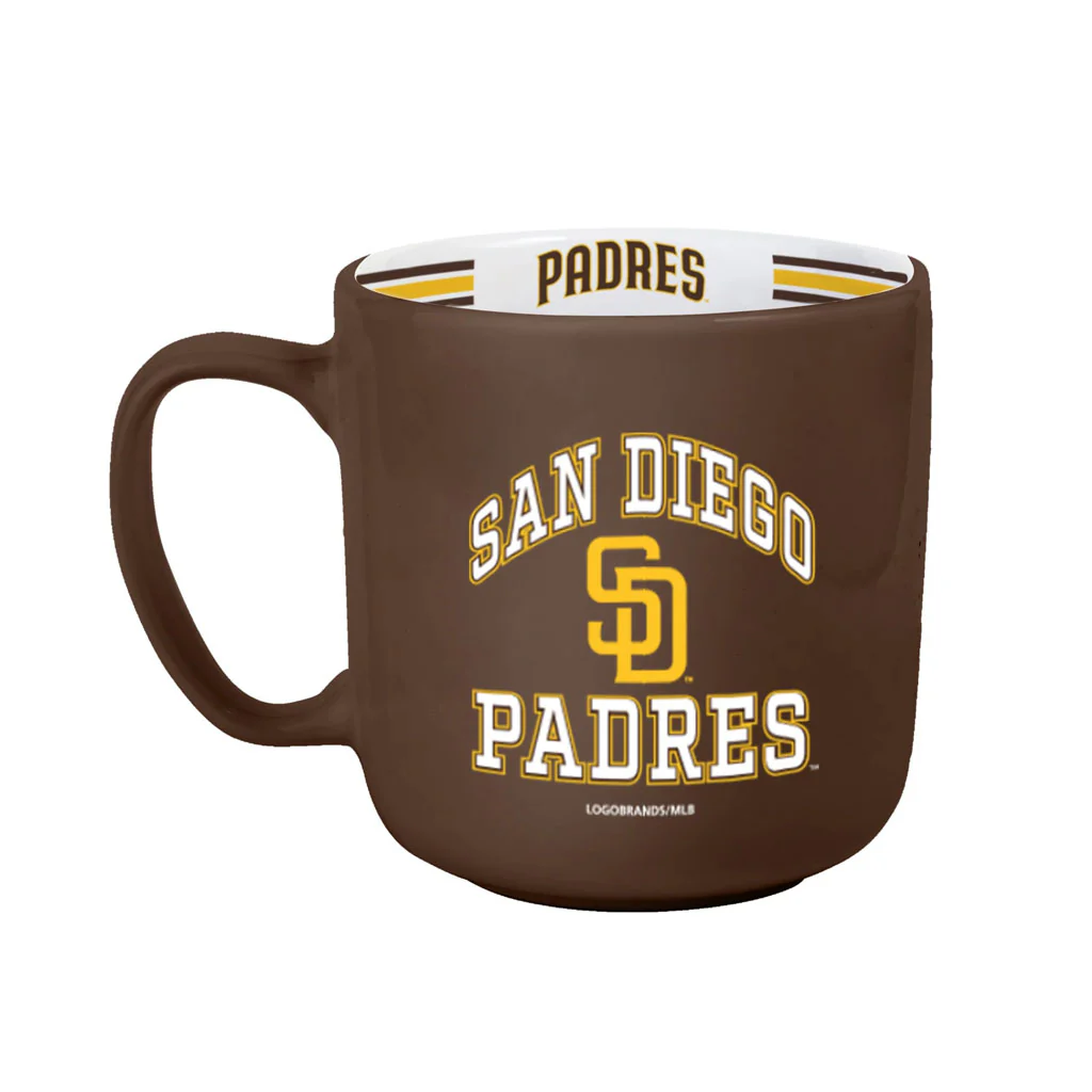 MLB San Diego Padres Logo Brands 15oz Stripe Mug