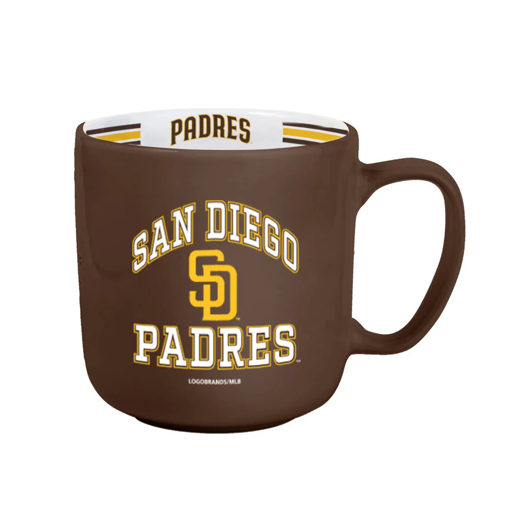 MLB San Diego Padres Logo Brands 15oz Stripe Mug - Image 2