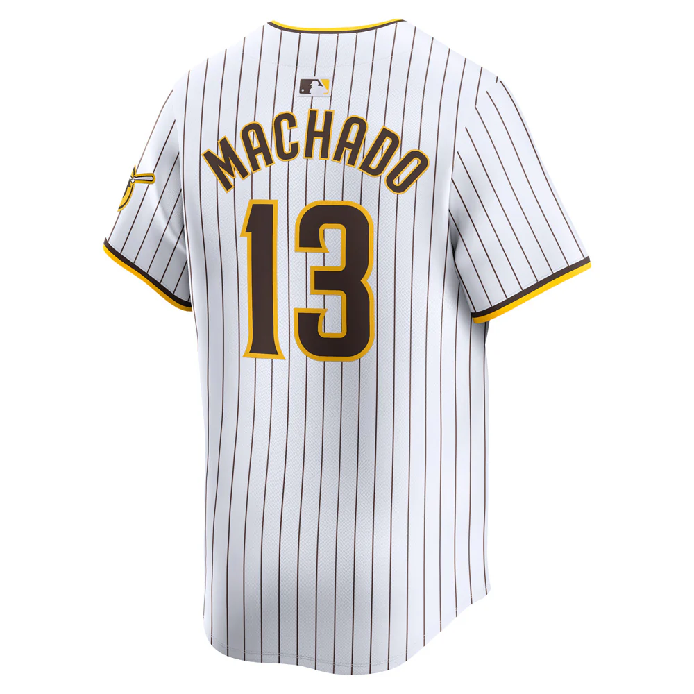 MLB San Diego Padres Manny Machado Nike Home Limited Jersey - Image 3
