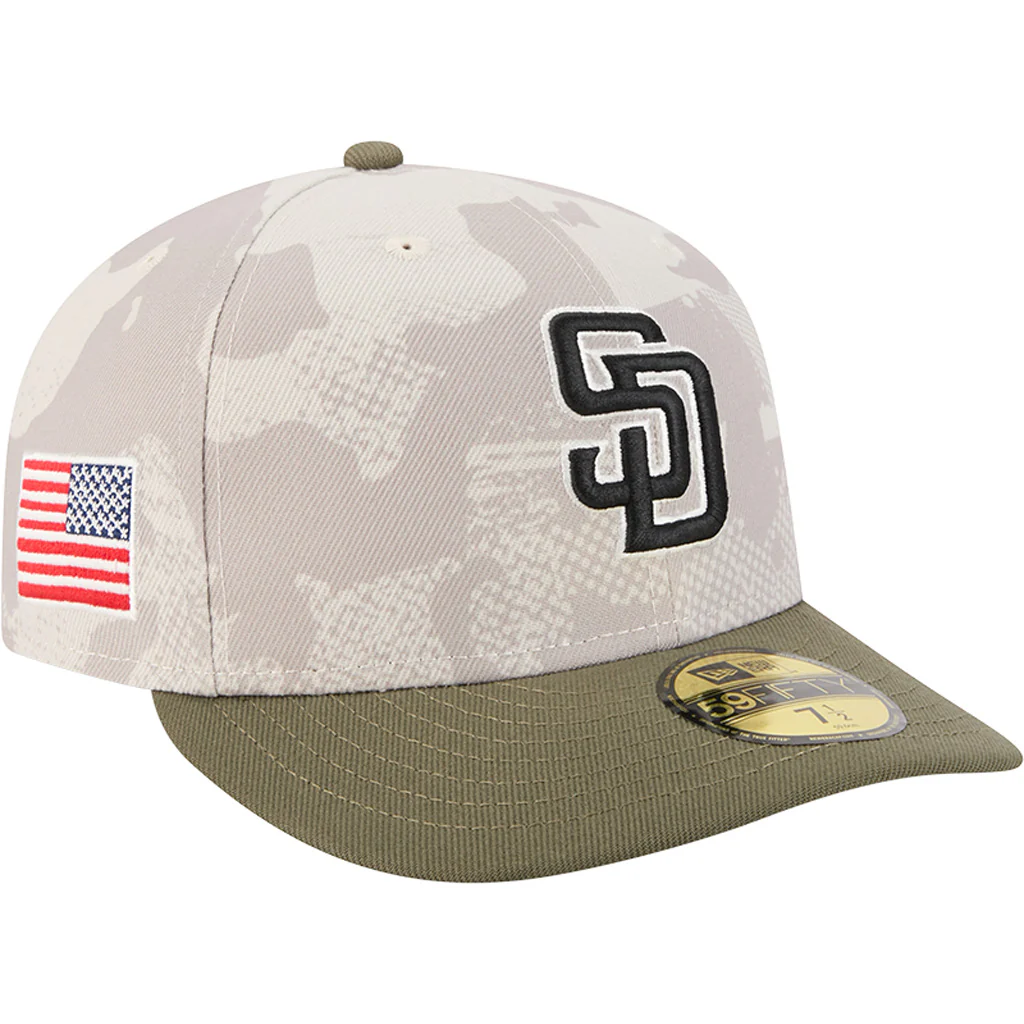 MLB San Diego Padres New Era 2025 Armed Forces Day 59FIFTY Fitted Hat - Stone