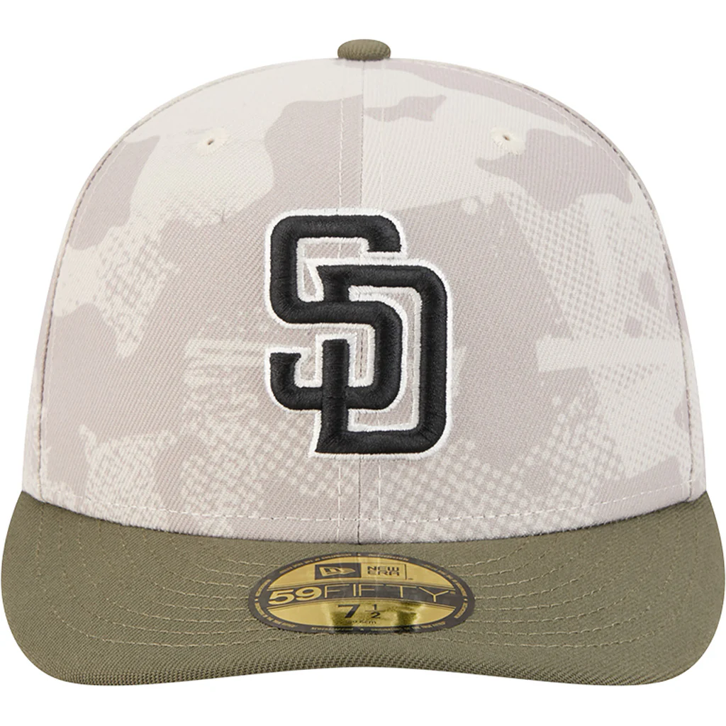 MLB San Diego Padres New Era 2025 Armed Forces Day 59FIFTY Fitted Hat - Stone - Image 3