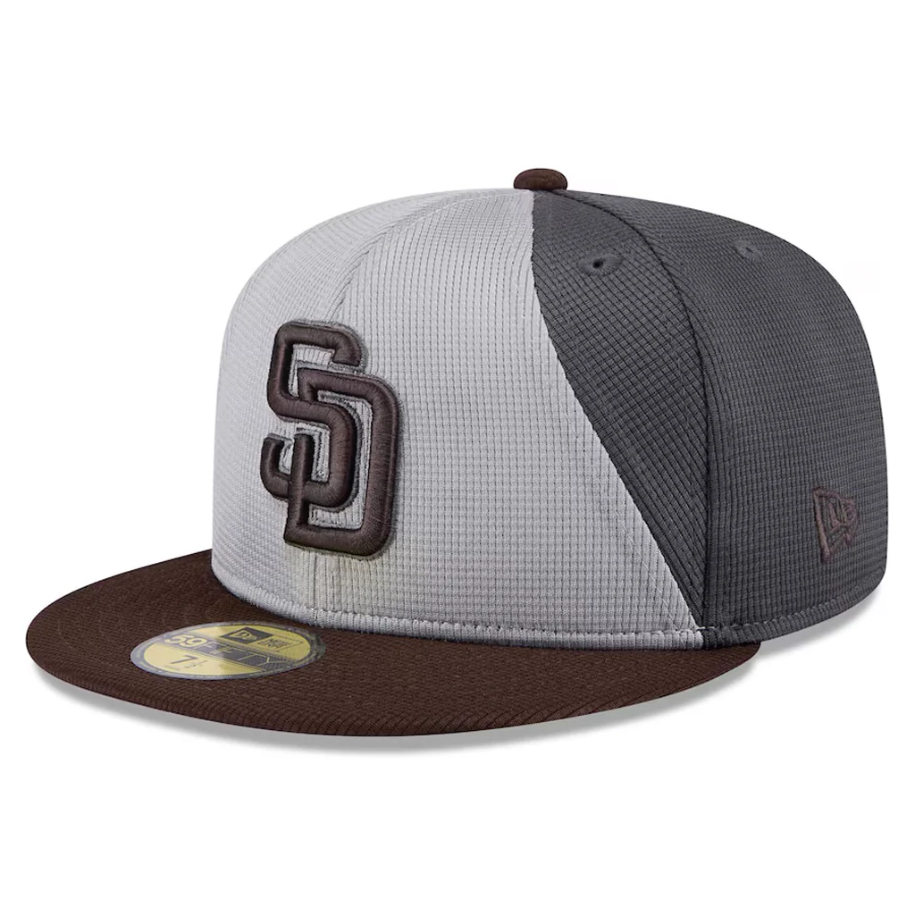 MLB San Diego Padres New Era 2025 Graphite Batting Practice 59FIFTY Fitted Hat - Graphite