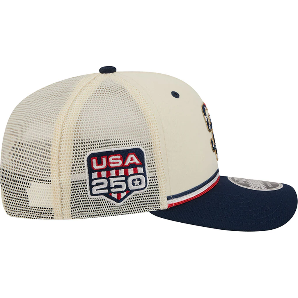 MLB San Diego Padres New Era 2026 4th of July 9SEVENTY Stretch Snapback Hat - Cream - Image 5