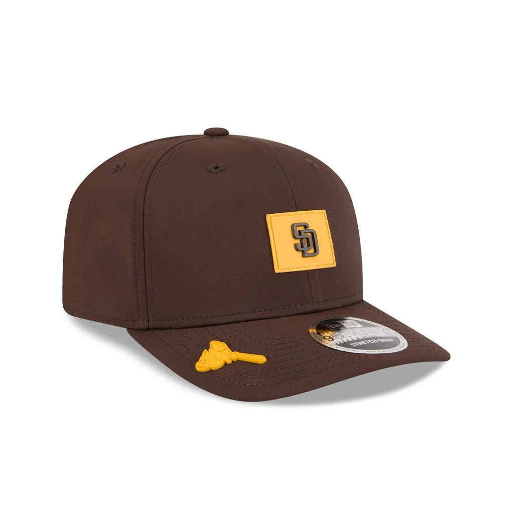 MLB San Diego Padres New Era 2026 Clubhouse 9SEVENTY Stretch Snap Hat - Brown - Image 2
