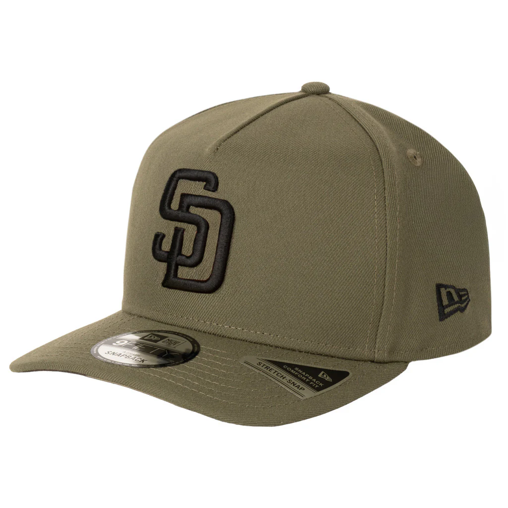 MLB San Diego Padres New Era Camo Undervisor 9FIFTY A-Frame Snapback Hat - Green