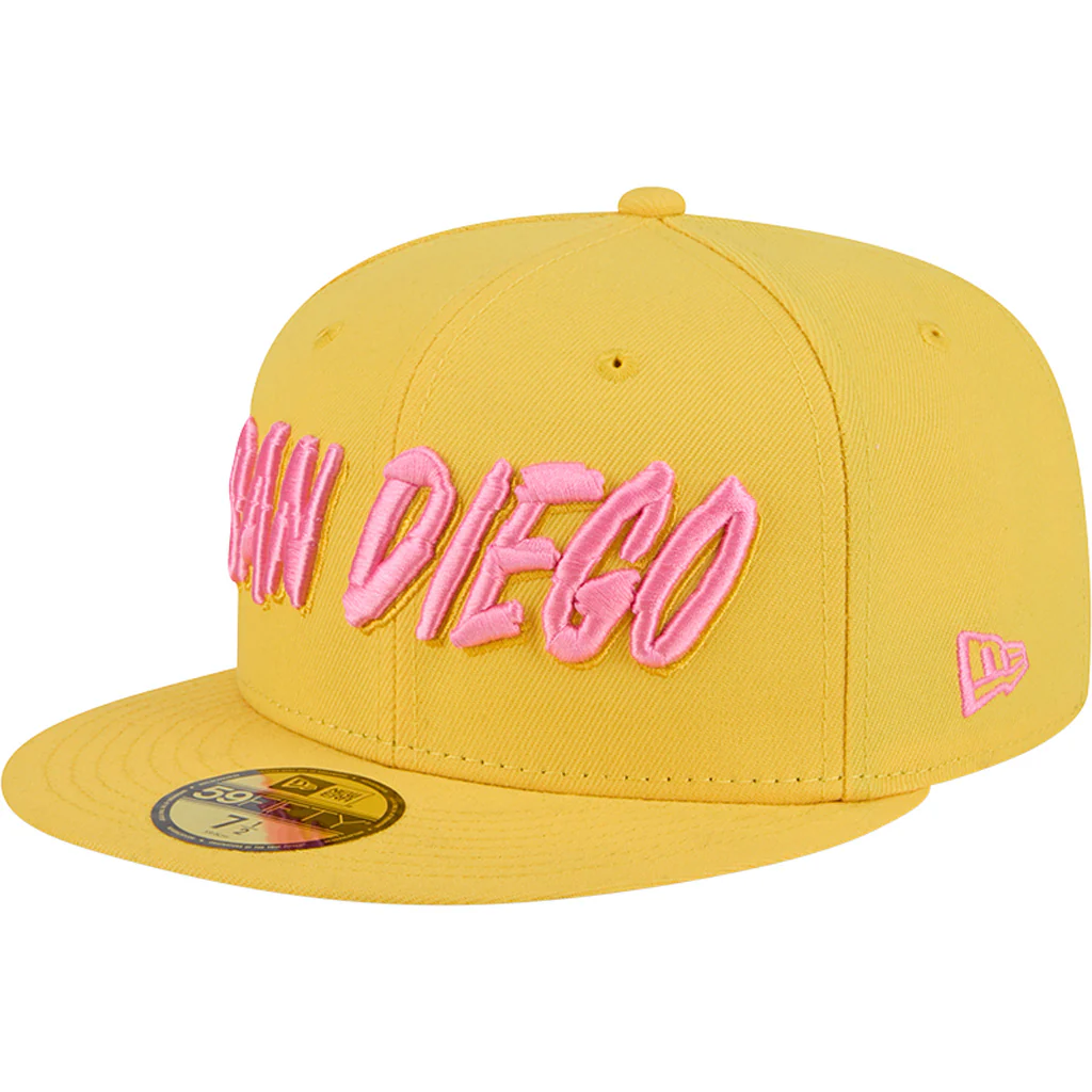 MLB San Diego Padres New Era City Connect Fan Pack 59FIFTY Fitted Hat - Yellow - Image 2