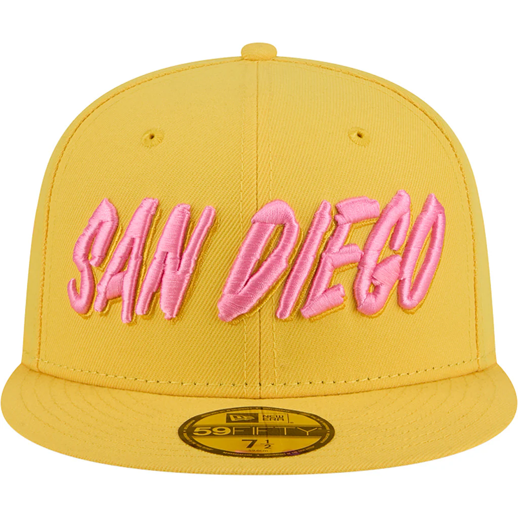 MLB San Diego Padres New Era City Connect Fan Pack 59FIFTY Fitted Hat - Yellow - Image 3