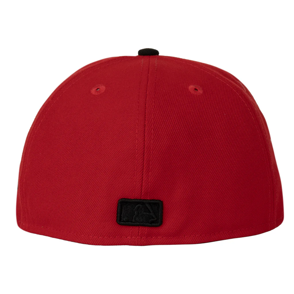 MLB San Diego Padres New Era Crimson 59FIFTY Fitted Hat - Red - Image 2