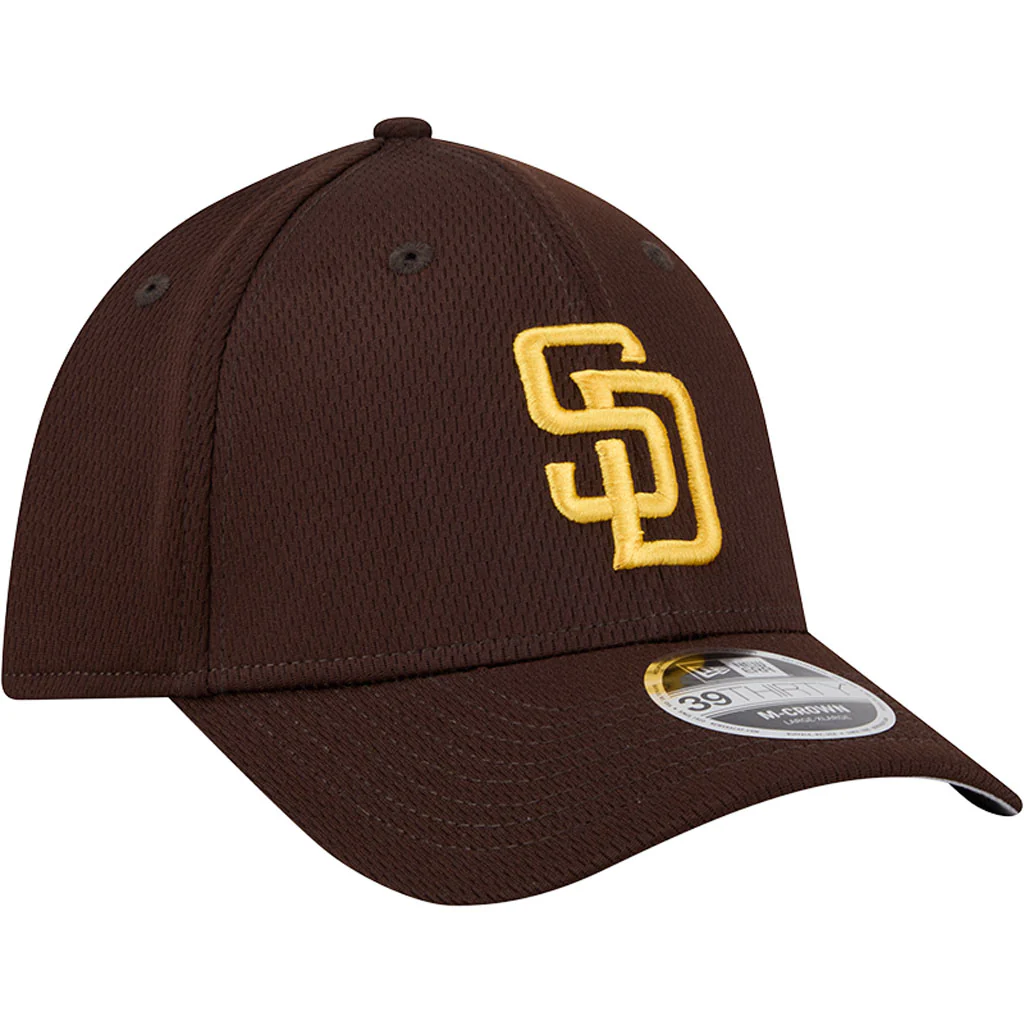 MLB San Diego Padres New Era Dashed 39THIRTY Flex Fit Hat - Brown - Image 2