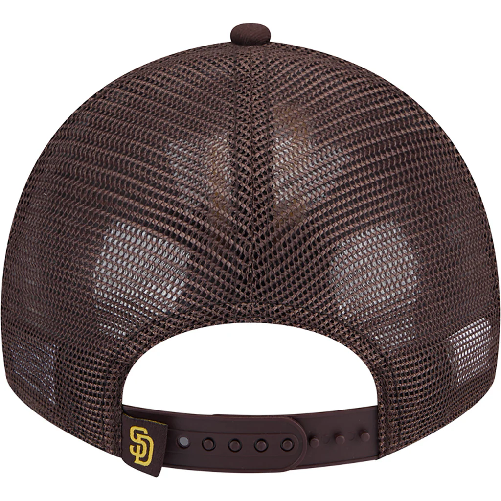 MLB San Diego Padres New Era Game Day 9TWENTY Snapback Trucker Hat - Brown - Image 4