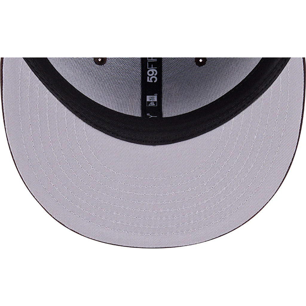 MLB San Diego Padres New Era Neon 59FIFTY Fitted Hat - Brown - Image 5
