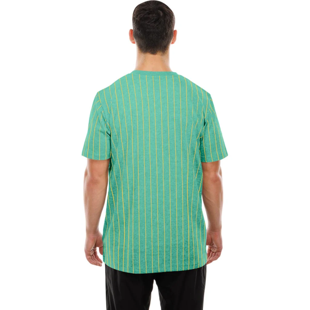 MLB San Diego Padres New Era Pinstripe T-Shirt - Green - Image 2