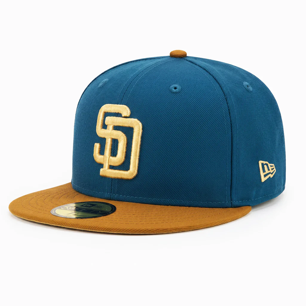 MLB San Diego Padres New Era Rodeo 59FIFTY Fitted Hat- Blue - Image 2
