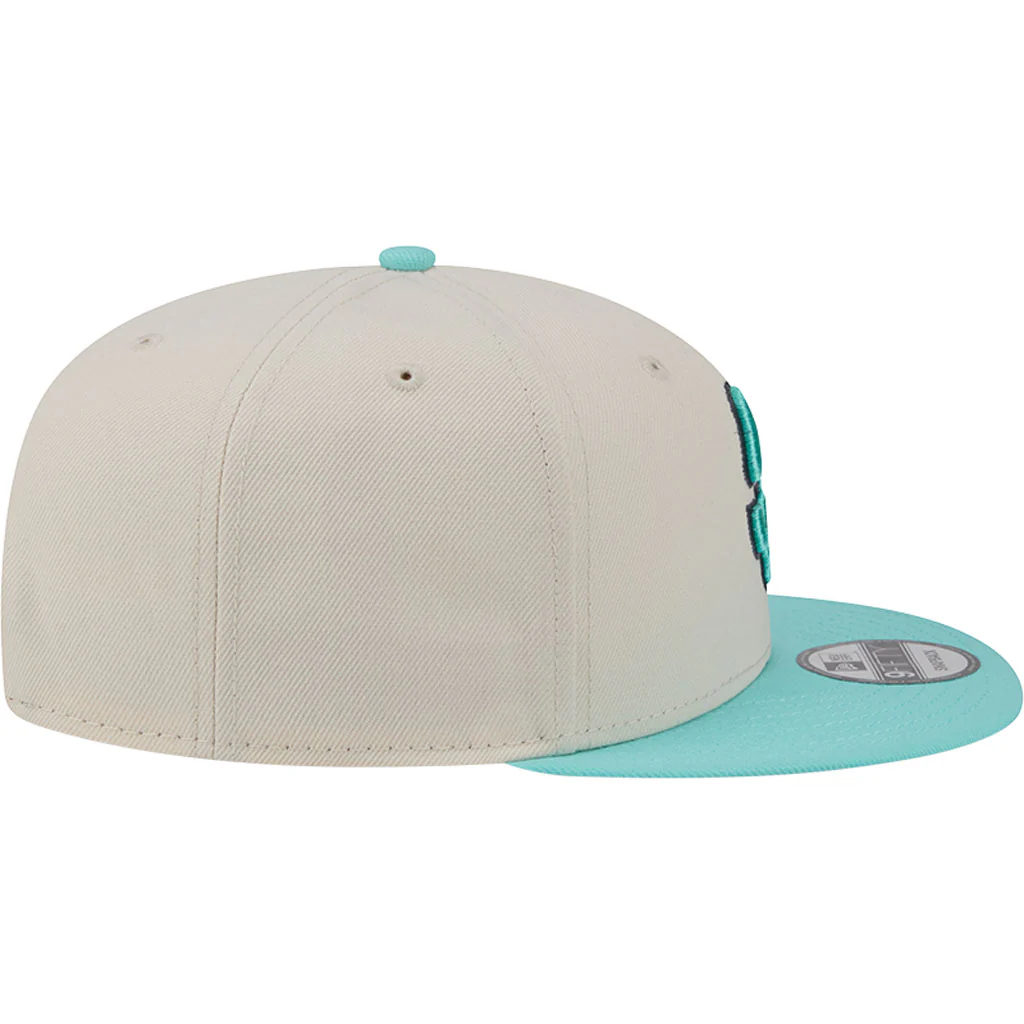 MLB San Diego Padres New Era Two-Tone Aqua 9FIFTY Snapback Hat - Light cream - Image 5