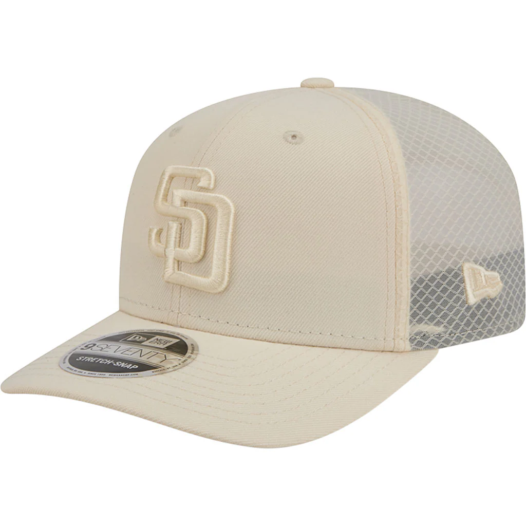 MLB San Diego Padres New Era Vanilla 9SEVENTY Stretch Snap Hat - Cream