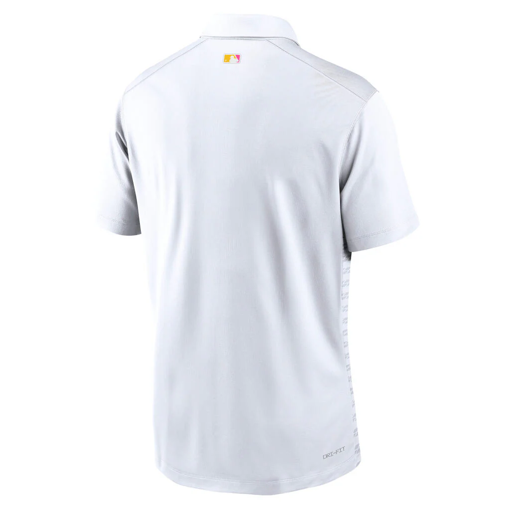 MLB San Diego Padres Nike City Connect Authentic Collection Victory Polo - White - Image 3