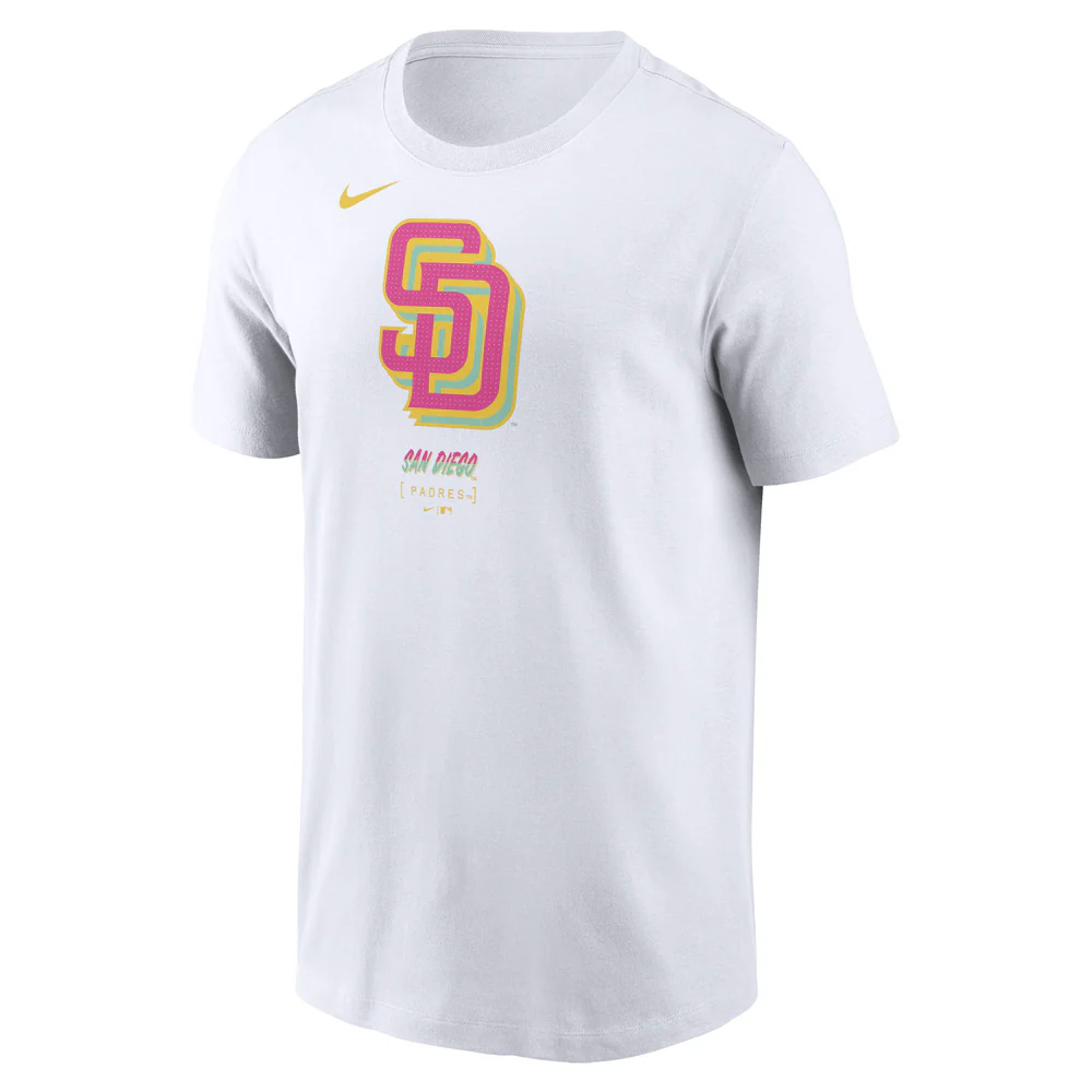 MLB San Diego Padres Nike City Connect Logo Essential T-Shirt - White - Image 2