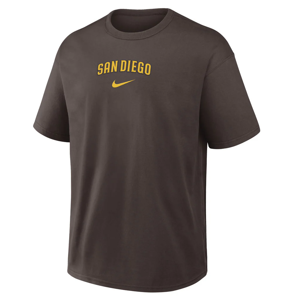 MLB San Diego Padres Nike City Name Max90 T-Shirt - Brown - Image 2