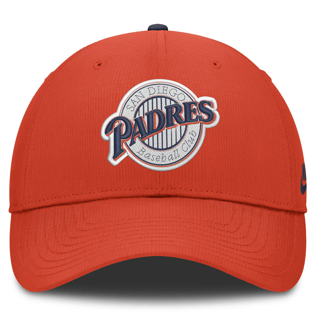 MLB San Diego Padres Nike Cooperstown Ripstop Adjustable Hat - Orange - Image 3