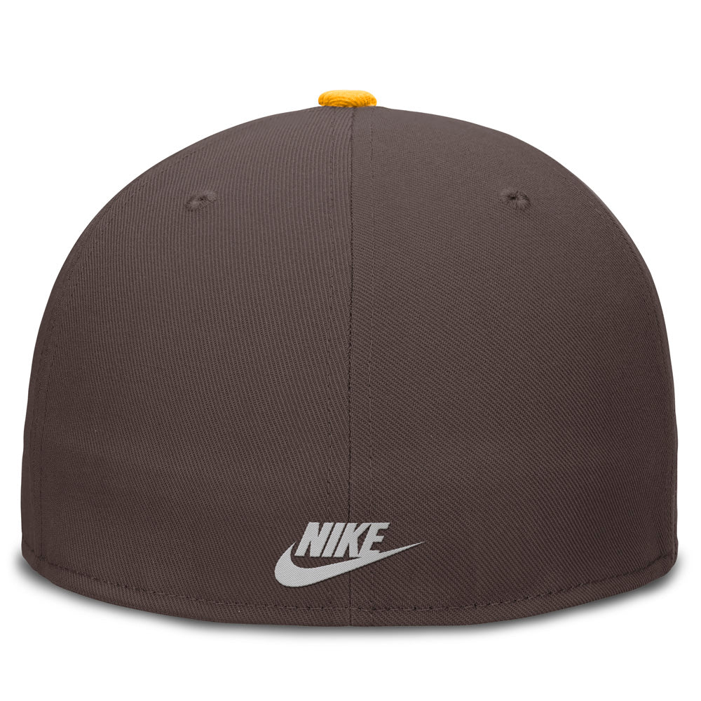 MLB San Diego Padres Nike Cooperstown True Structured Fitted Hat - Brown - Image 4