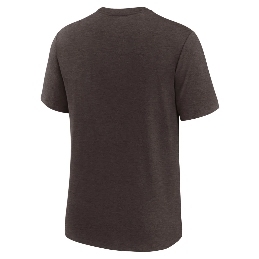 MLB San Diego Padres Nike Logo Triblend T-Shirt - Brown - Image 3