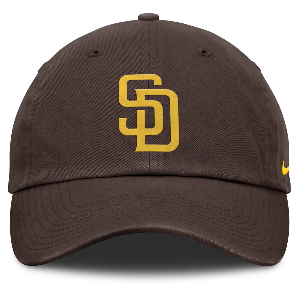 MLB San Diego Padres Nike Tonal Slouch Adjustable Hat - Brown - Image 3