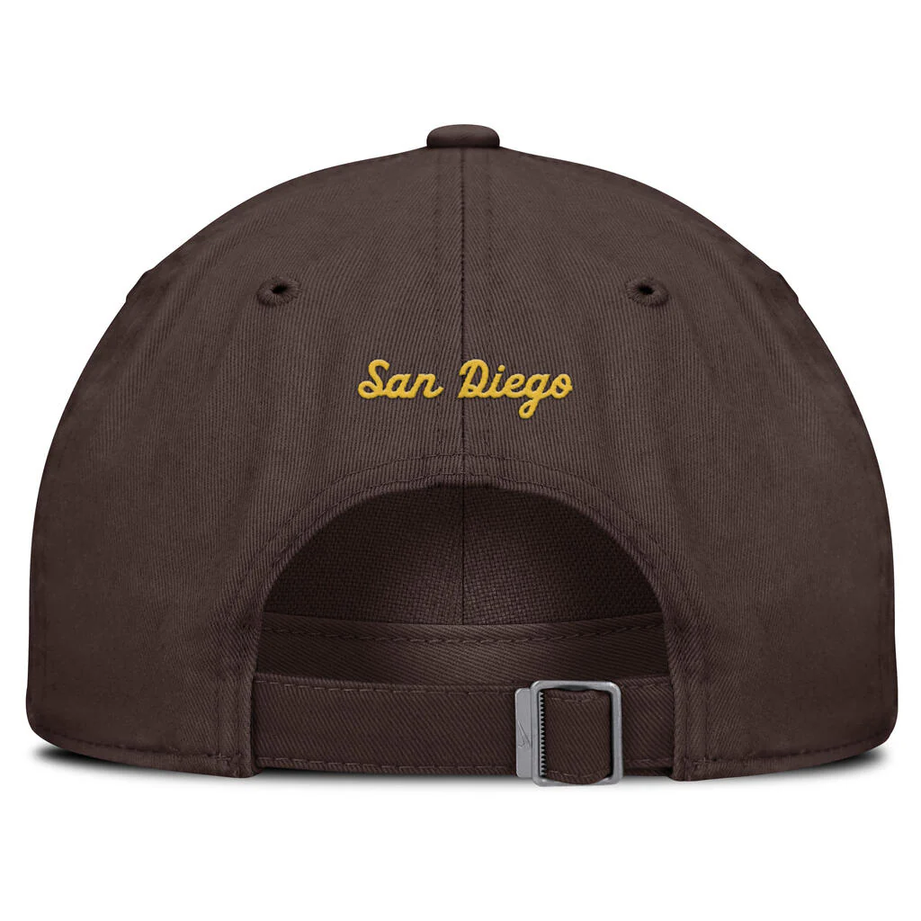 MLB San Diego Padres Nike Tonal Slouch Adjustable Hat - Brown - Image 4
