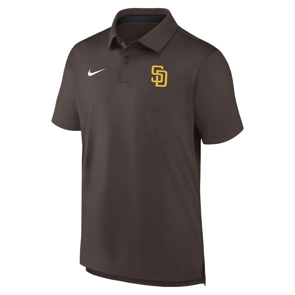 MLB San Diego Padres Nike Tour Polo - Brown - Image 2