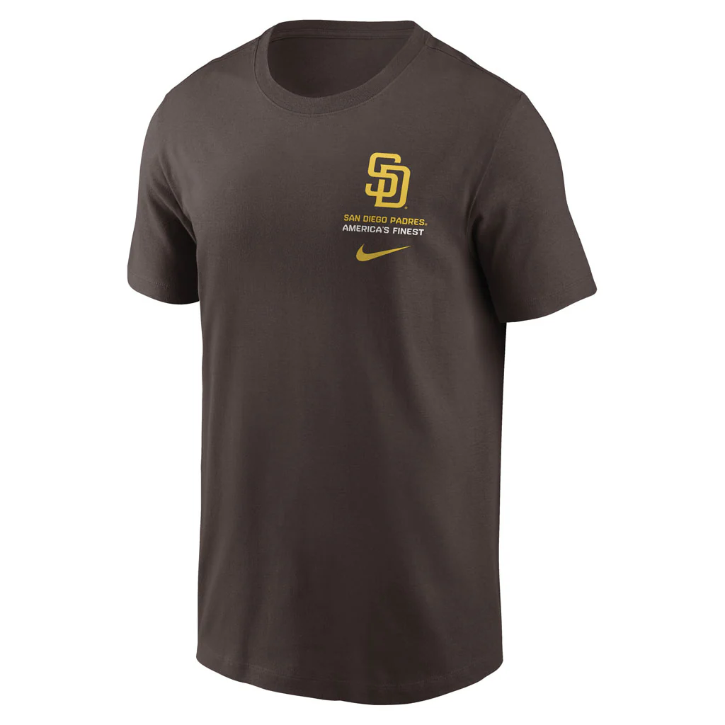 MLB San Diego Padres Nike Two-Hit Cotton T-shirt - Brown - Image 2