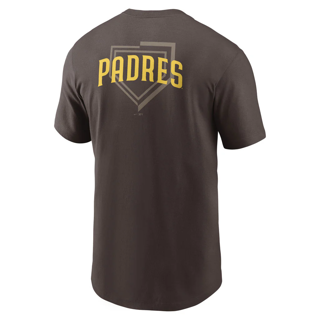 MLB San Diego Padres Nike Two-Hit Cotton T-shirt - Brown - Image 3